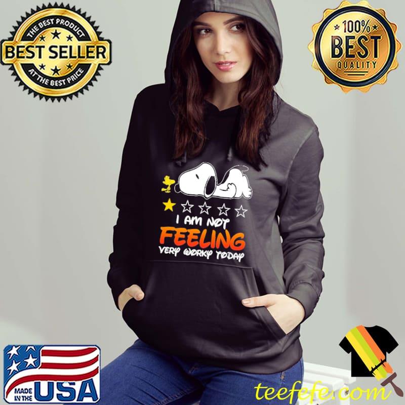I am not feeling very worky today snoopy woodstock Hoodie I am not feeling very worky today snoopy woodstock Hoodie