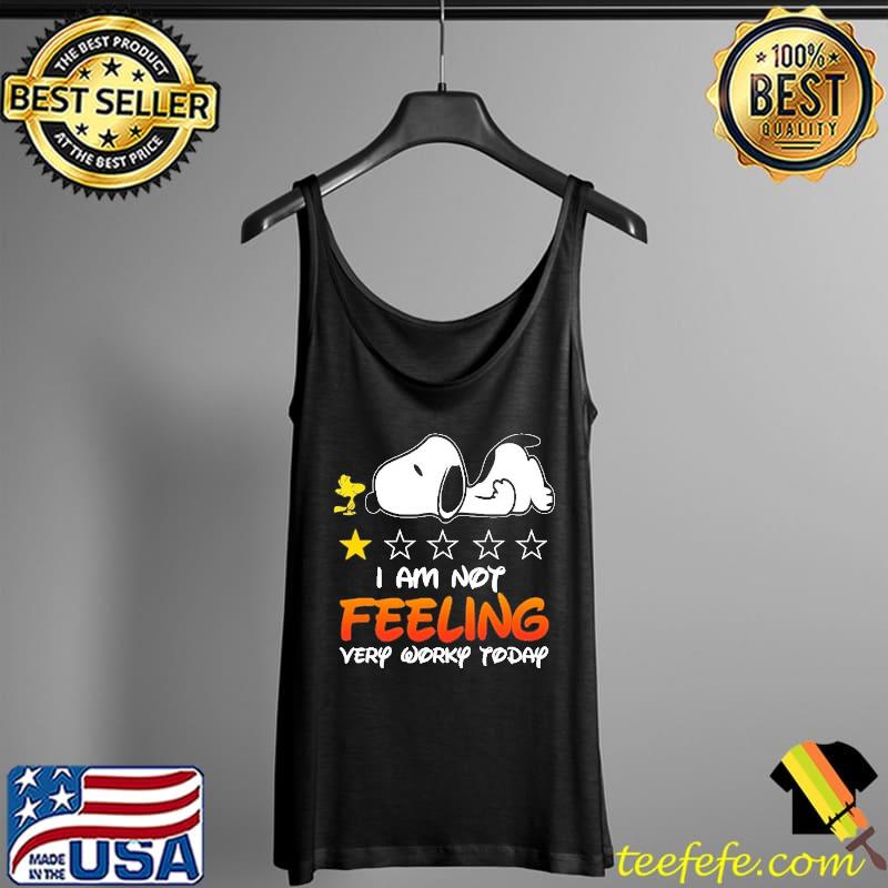 I am not feeling very worky today snoopy woodstock Tank Top I am not feeling very worky today snoopy woodstock Tank Top