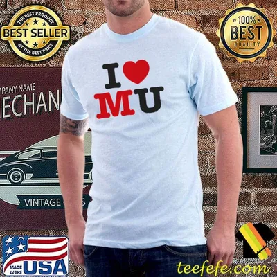 I love mu manchester united Football shirt