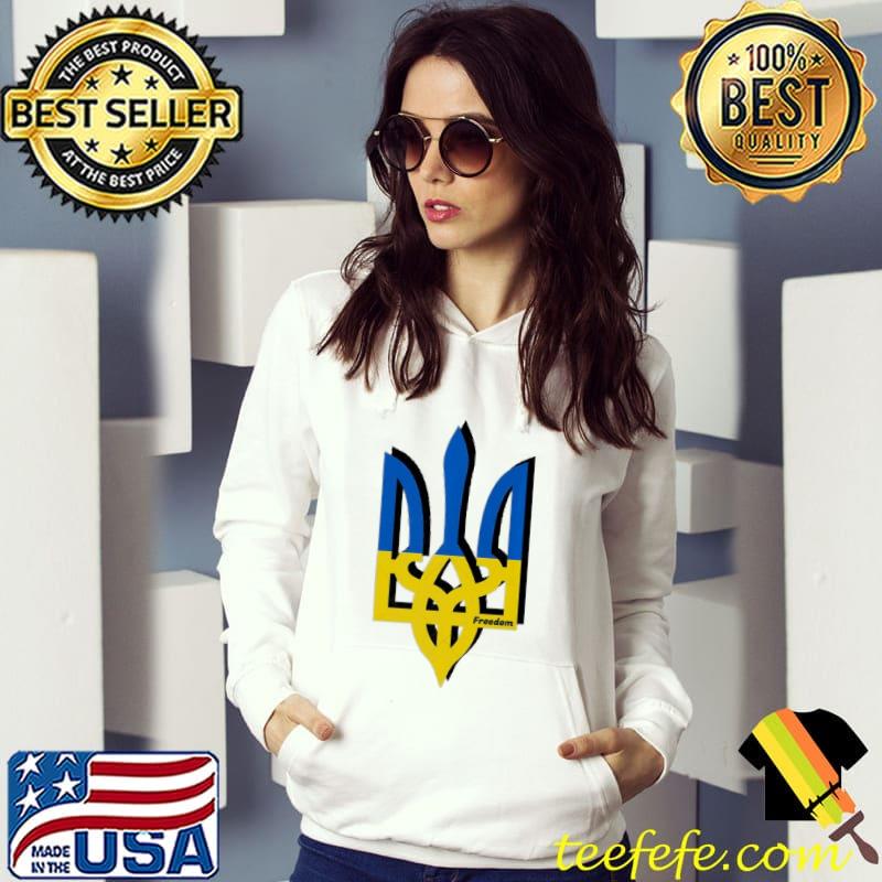 I support Ukraine symbol coat of arms Hoodie I support Ukraine symbol coat of arms Hoodie