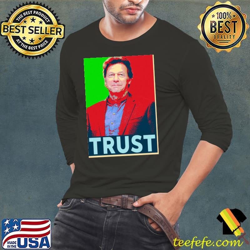 Imran khan ptI flag trust Long Sleeve Tee Imran khan ptI flag trust Long Sleeve Tee