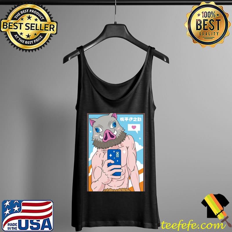Inosuke hashibira demon slayer summer selfie Tank Top Inosuke hashibira demon slayer summer selfie Tank Top