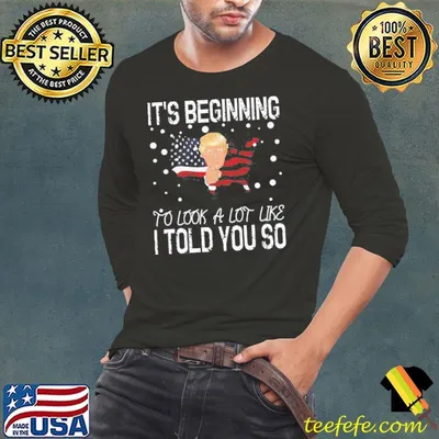 It's beginning to look a lot like I told you so shirt