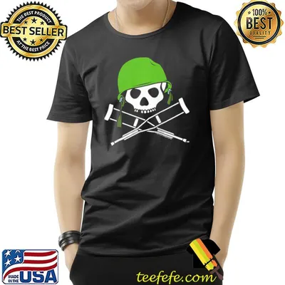 Jackass military helmet skull crossbones logo shirt