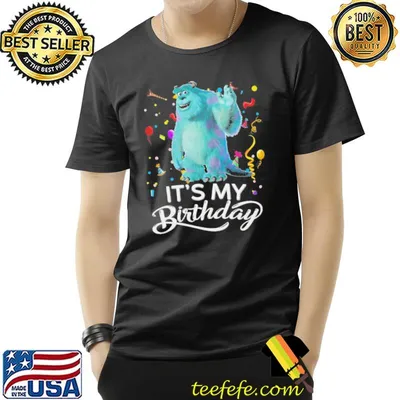 James p sullivan monsters its my birthday holiday birthday party shirt