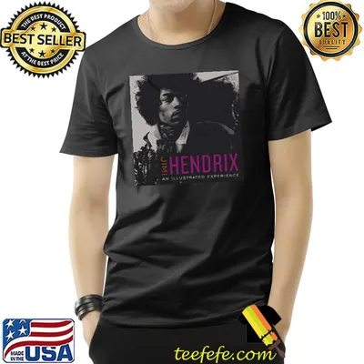 JimI hendrix jimI hendrix an illustrated experience album cover black shirt