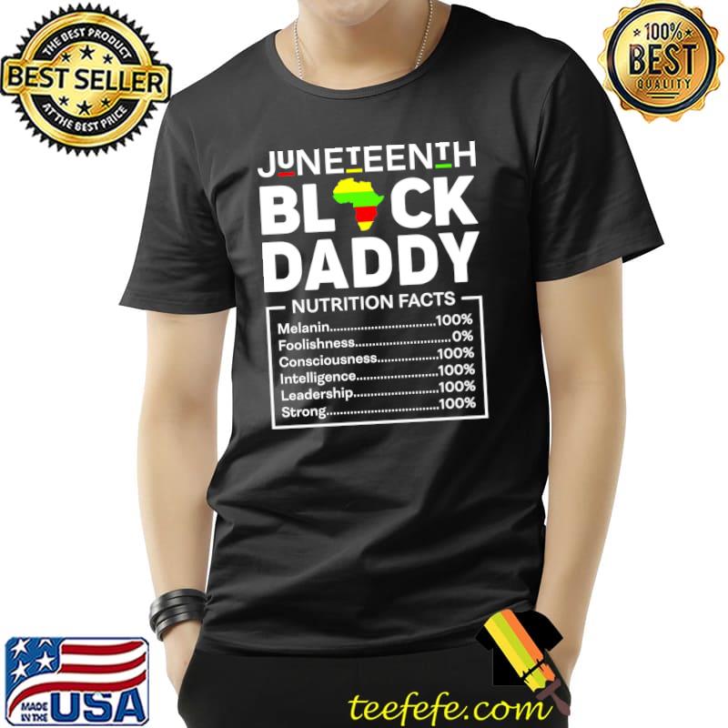 Juneteenth Black King Melanin Dad Father African Father Day T-Shirt