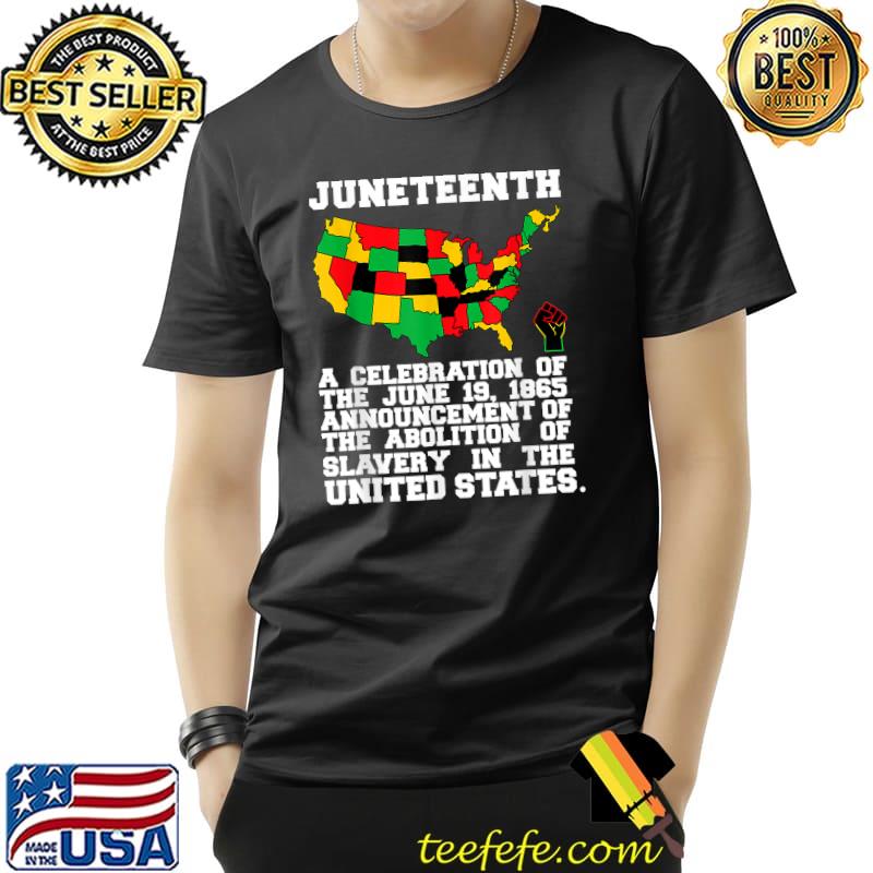 Juneteenth Celebrates Black African American Freedom History T-Shirt