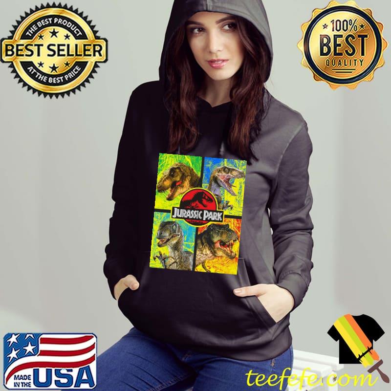 Jurassic park 4 heads dinosaur trex vintage gift Hoodie Jurassic park 4 heads dinosaur trex vintage gift Hoodie