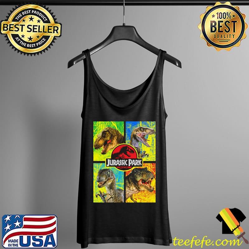 Jurassic park 4 heads dinosaur trex vintage gift Tank Top Jurassic park 4 heads dinosaur trex vintage gift Tank Top