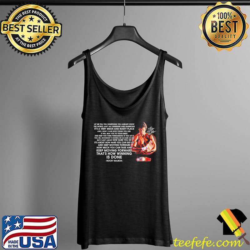 Keep moving forward that's how winning is done rocky balboa signature Tank Top Keep moving forward that's how winning is done rocky balboa signature Tank Top