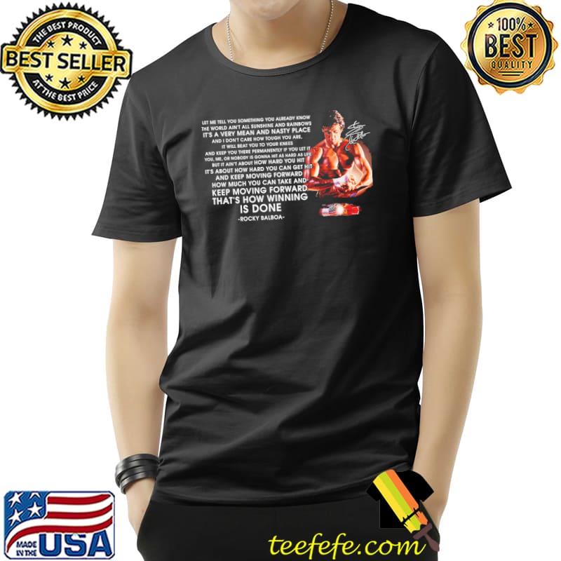 Keep moving forward that's how winning is done rocky balboa signature Unisex Keep moving forward that's how winning is done rocky balboa signature Unisex