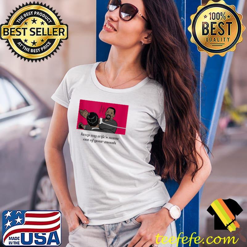 Keep my wife´s name out of your mouth T- Ladies Tee Keep my wife´s name out of your mouth T- Ladies Tee