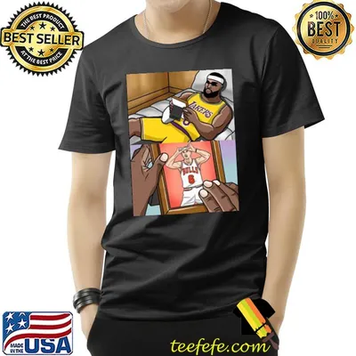 Lebron james is missing alex caruso design shirt