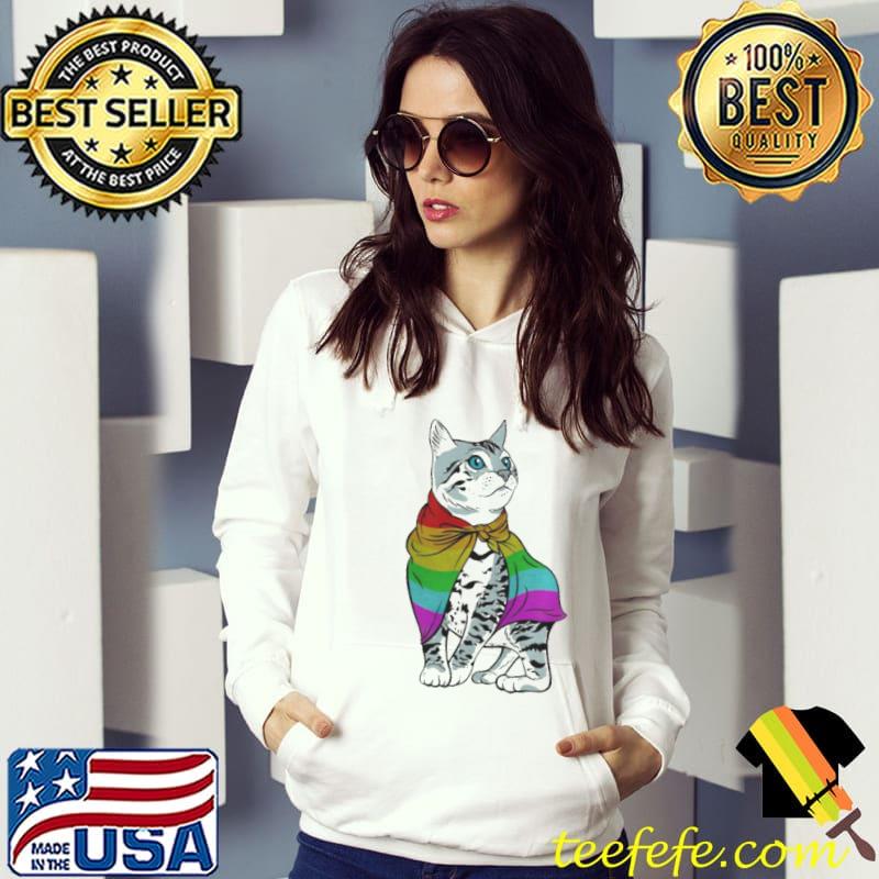 LGBT pride kitty art Hoodie LGBT pride kitty art Hoodie