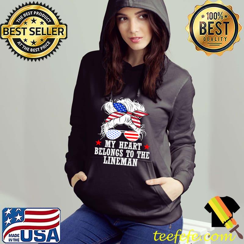 Lineman American USA Flag Sunglass Electric Cable Wife T-Shirt Hoodie Lineman American USA Flag Sunglass Electric Cable Wife T-Shirt Hoodie