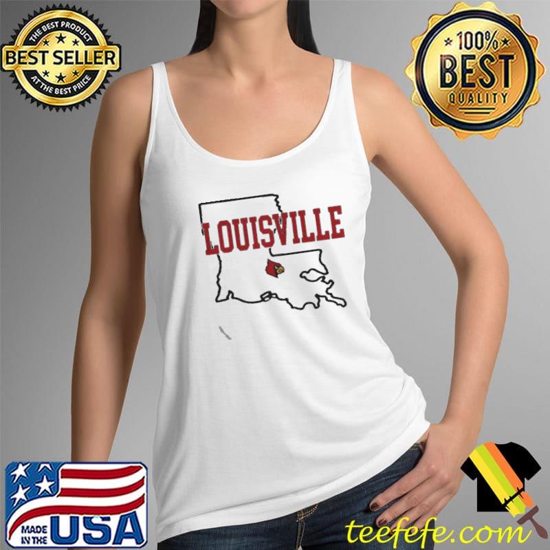 Louisville cardinals Louisiana Tank Top Louisville cardinals Louisiana Tank Top