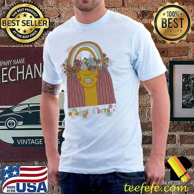 Love is love 1970 hippie retro vintage style shirt