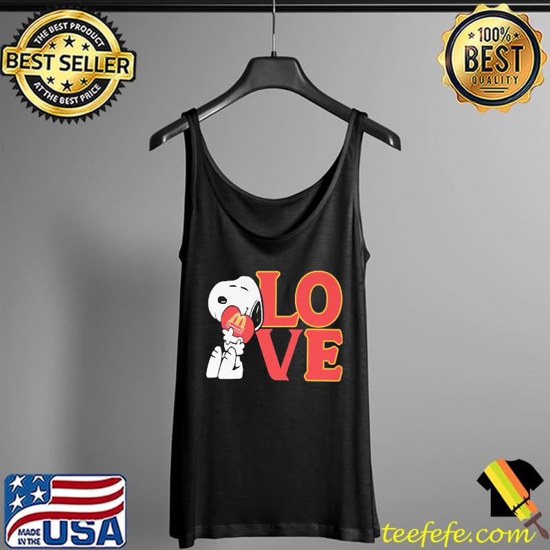 Love Mcdonald's Snoopy Shirt Tank Top Love Mcdonald's Snoopy Shirt Tank Top