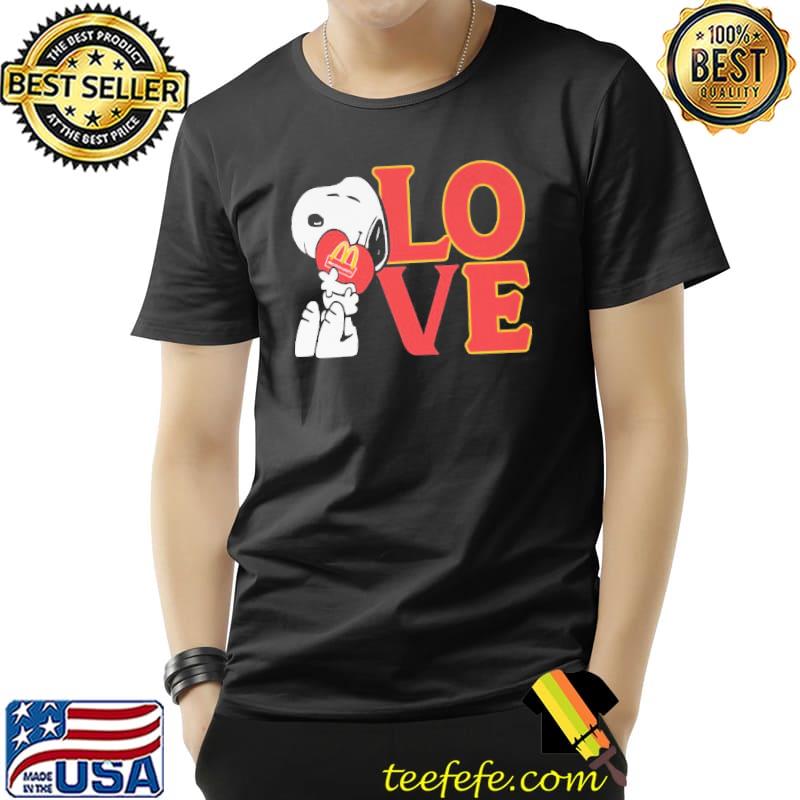 Love Mcdonald's Snoopy Shirt Unisex Love Mcdonald's Snoopy Shirt Unisex