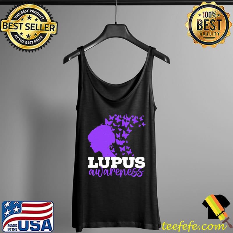 Lupus Awareness Butterfly Wear Purple Sle Disease Shirt Tank Top Lupus Awareness Butterfly Wear Purple Sle Disease Shirt Tank Top