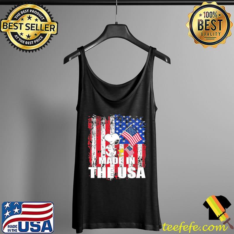 Made in the usa america flag snoopy woodstock Tank Top Made in the usa america flag snoopy woodstock Tank Top