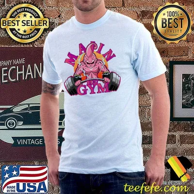 Majin buu gym dragonball z fitness anime shirt