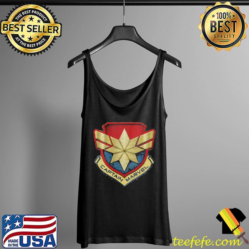 Marvel captain Marvel stitch badge logo Tank Top Marvel captain Marvel stitch badge logo Tank Top