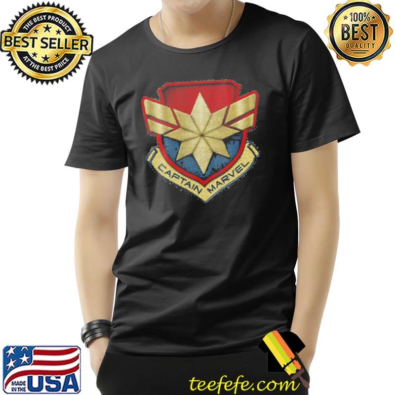 Marvel captain Marvel stitch badge logo shirt Marvel captain Marvel stitch badge logo shirt
