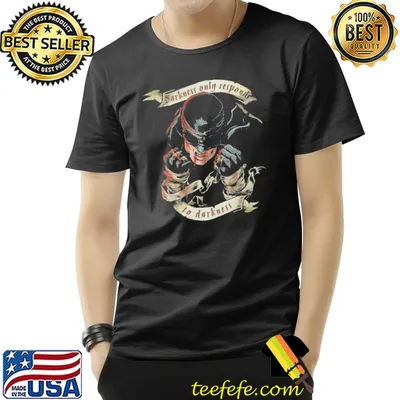 Marvel daredevil darkness responds graphic shirt