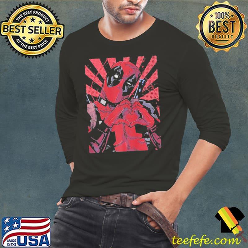 Marvel deadpool closed hand heart gift Long Sleeve Tee Marvel deadpool closed hand heart gift Long Sleeve Tee