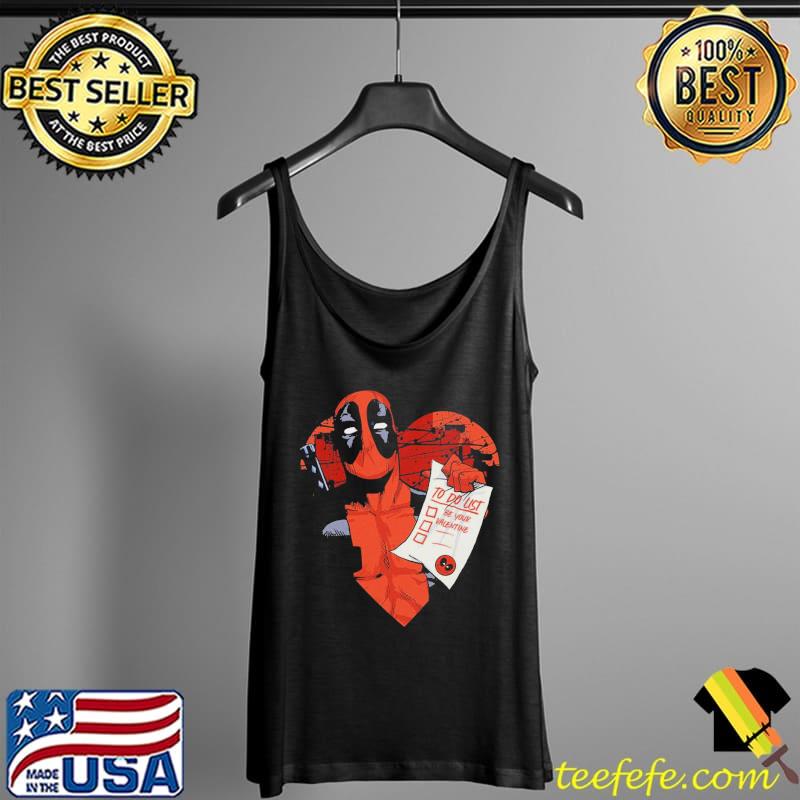 Marvel deadpool funny Valentine to do list Tank Top Marvel deadpool funny Valentine to do list Tank Top