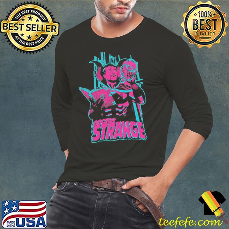 Marvel doctor strange retro colorful spell portrait Long Sleeve Tee Marvel doctor strange retro colorful spell portrait Long Sleeve Tee