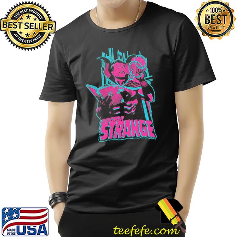 Marvel doctor strange retro colorful spell portrait shirt