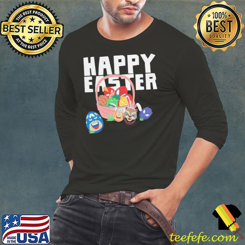 Marvel easter avengers eggs happy easter basket Long Sleeve Tee Marvel easter avengers eggs happy easter basket Long Sleeve Tee