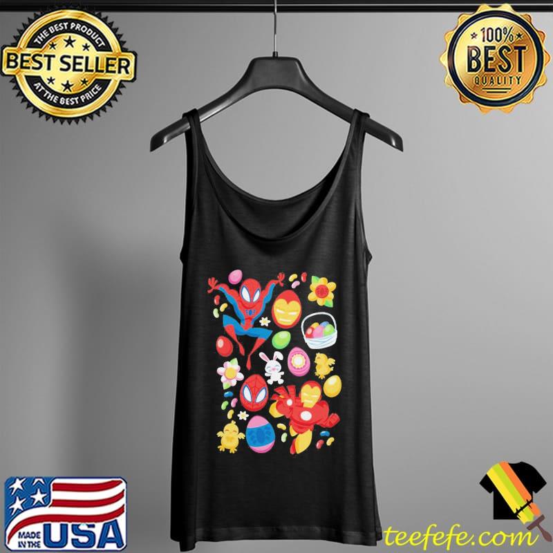 Marvel easter spiderman iron man easter baskets Tank Top Marvel easter spiderman iron man easter baskets Tank Top