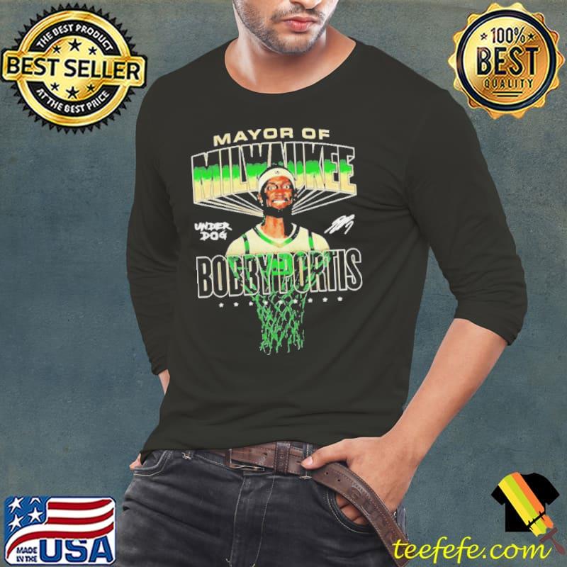 Mayor of milwaukee underdog bobby portis signature Long Sleeve Tee Mayor of milwaukee underdog bobby portis signature Long Sleeve Tee