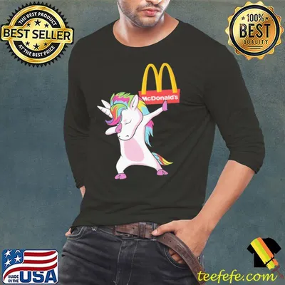 Mcdonald's Unicorn Dabbing Shirt