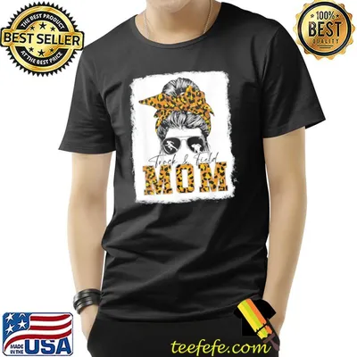 Messy bun track field mom running lover runner mothers day shirt
