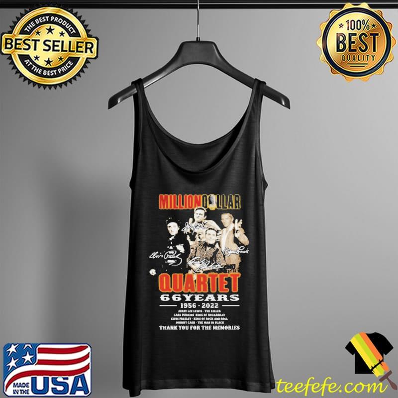 Million dollar quartet 66 years 1956 2022 thank you for the memories signatures Tank Top Million dollar quartet 66 years 1956 2022 thank you for the memories signatures Tank Top