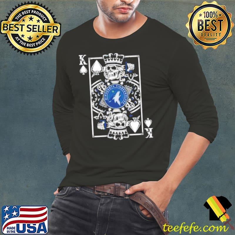Minnesota Timberwolves NBA Basketball The King Of Spades Death Cards Shirt Long Sleeve Tee Minnesota Timberwolves NBA Basketball The King Of Spades Death Cards Shirt Long Sleeve Tee