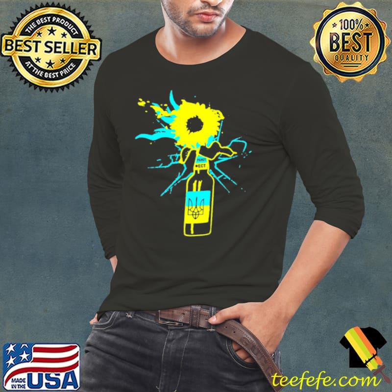Molotov sunflower Ukraine Long Sleeve Tee Molotov sunflower Ukraine Long Sleeve Tee