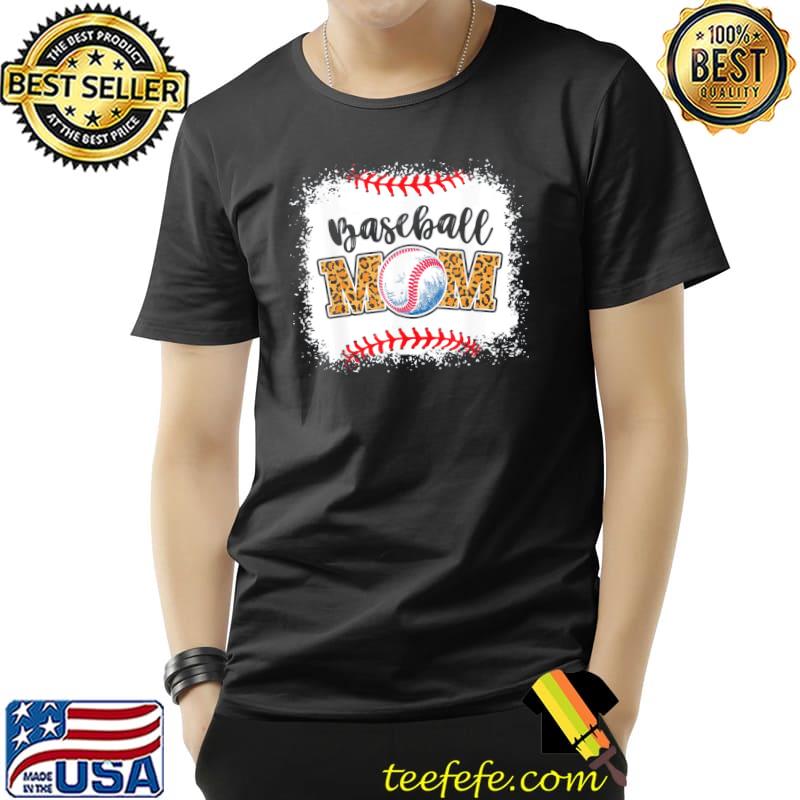 Mothers Day Distressed Leopard Pattern Baseball Mom T-Shirt Unisex Mothers Day Distressed Leopard Pattern Baseball Mom T-Shirt Unisex
