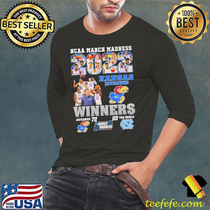 Nacc march madness kansas jayhawks winners tar heels Long Sleeve Tee Nacc march madness kansas jayhawks winners tar heels Long Sleeve Tee
