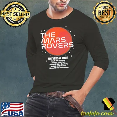 NASA The Mars Rovers Universal Tour shirt