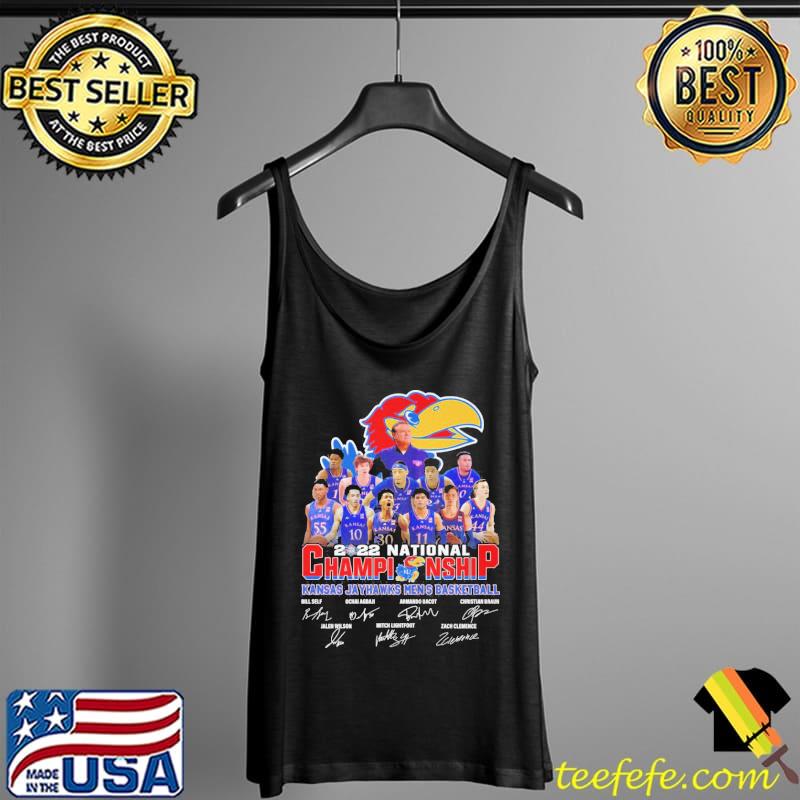 National Championship Kansas Jayhawks Men's Basketball Signatures 2022 Shirt Tank Top National Championship Kansas Jayhawks Men's Basketball Signatures 2022 Shirt Tank Top