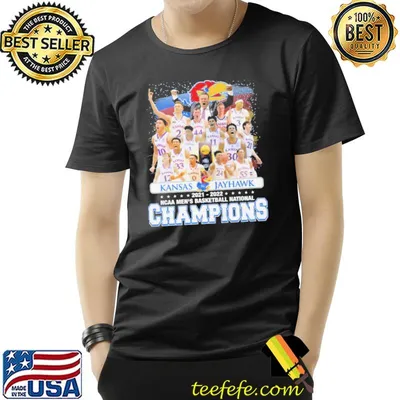 Ncaa men's basketball national champions kansas jayhawk shirt