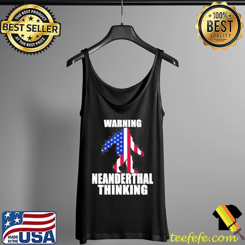 Neanderthal Thinking for Proud Neanderthals American Flag Tank Top Neanderthal Thinking for Proud Neanderthals American Flag Tank Top