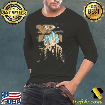 New version training day goku art shirt