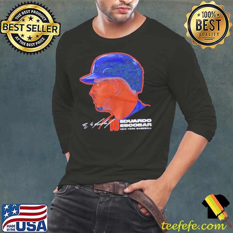 New york mets eduardo escobar profile signature Long Sleeve Tee New york mets eduardo escobar profile signature Long Sleeve Tee